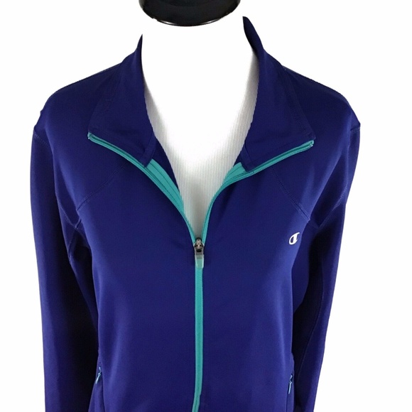 Champion Double Dry Zipper front Athletic Jacket L - Picture 4 of 7